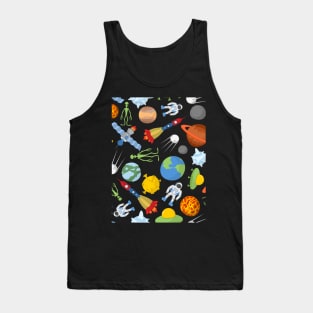 Starry Sweethearts - Adorable Space Love Tank Top